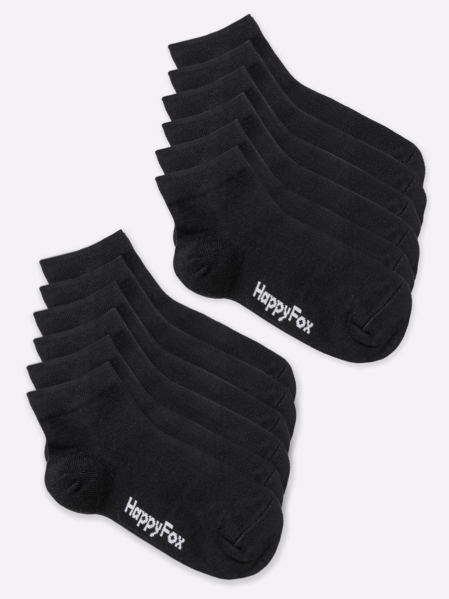 Носки 12 пар HappyFox HFET2001NBчерный.12 - фото 8