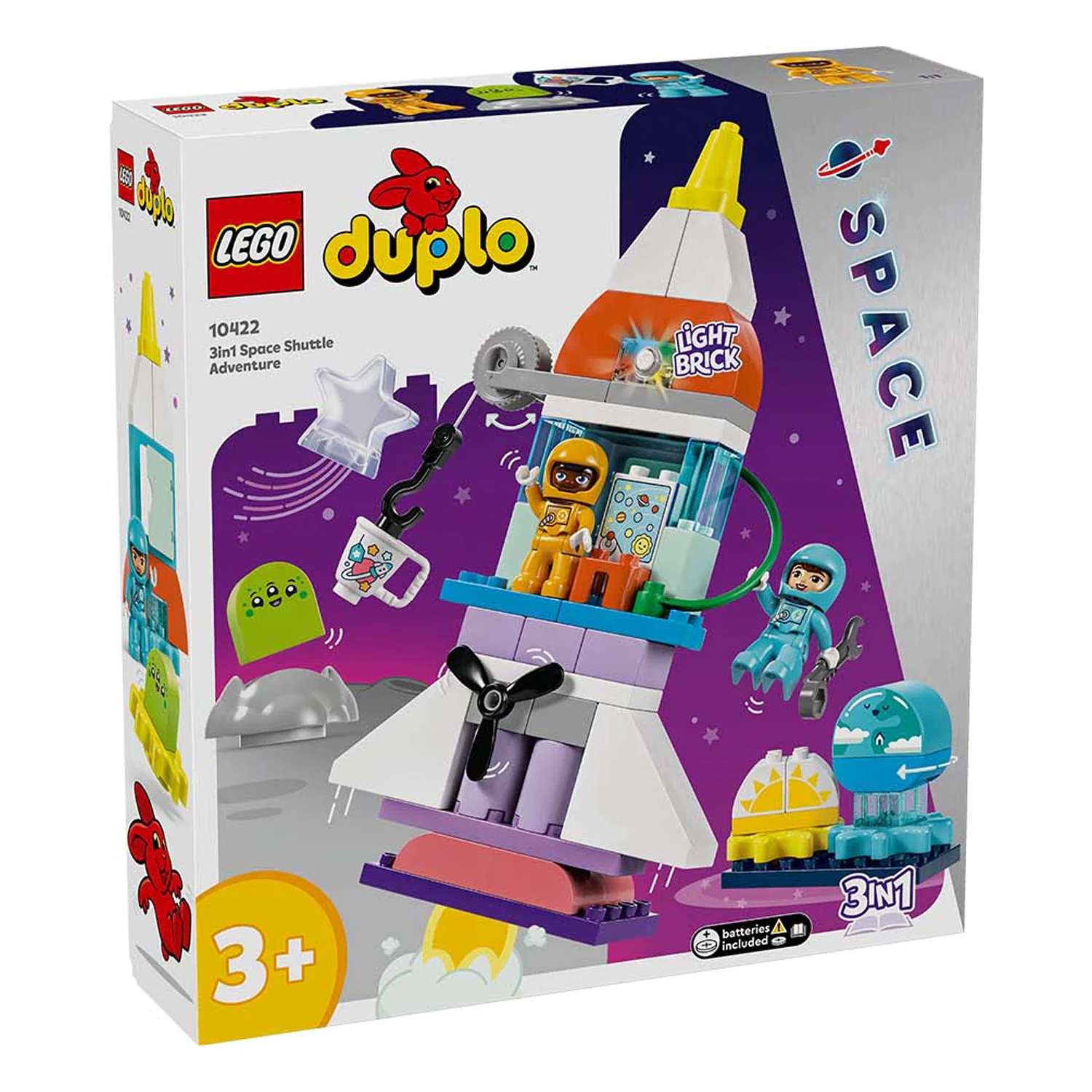 Конструктор LEGO DUPLO Приключение на космо шаттле блочный - фото 11