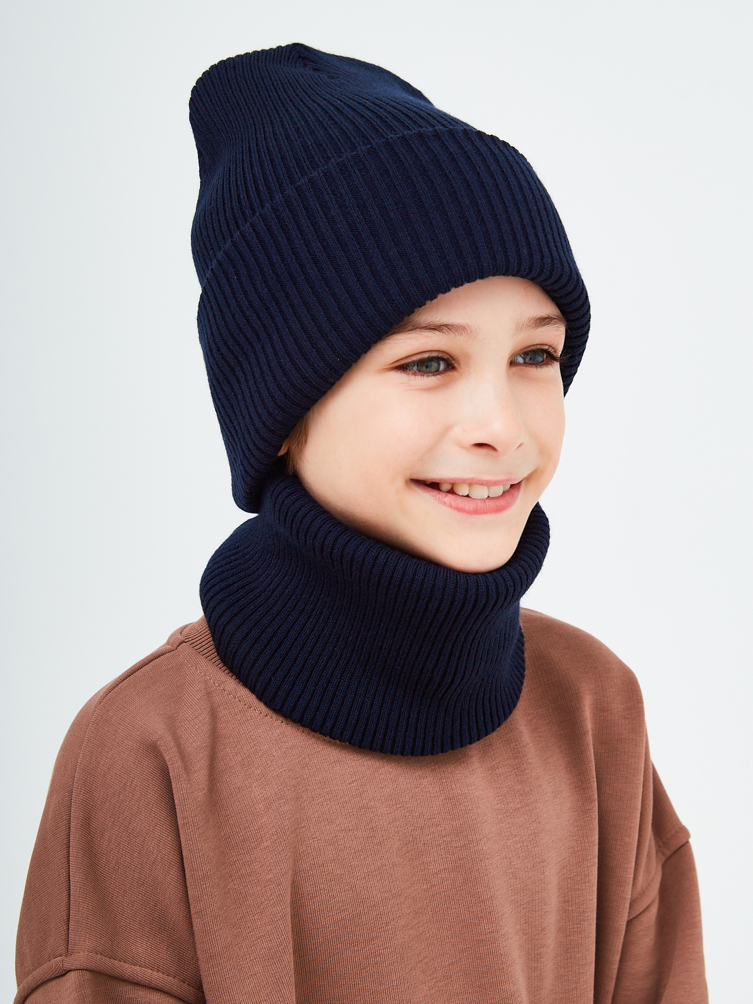 Шапка и снуд KUBRIO KU-H-52-lopata-DblueB - фото 6