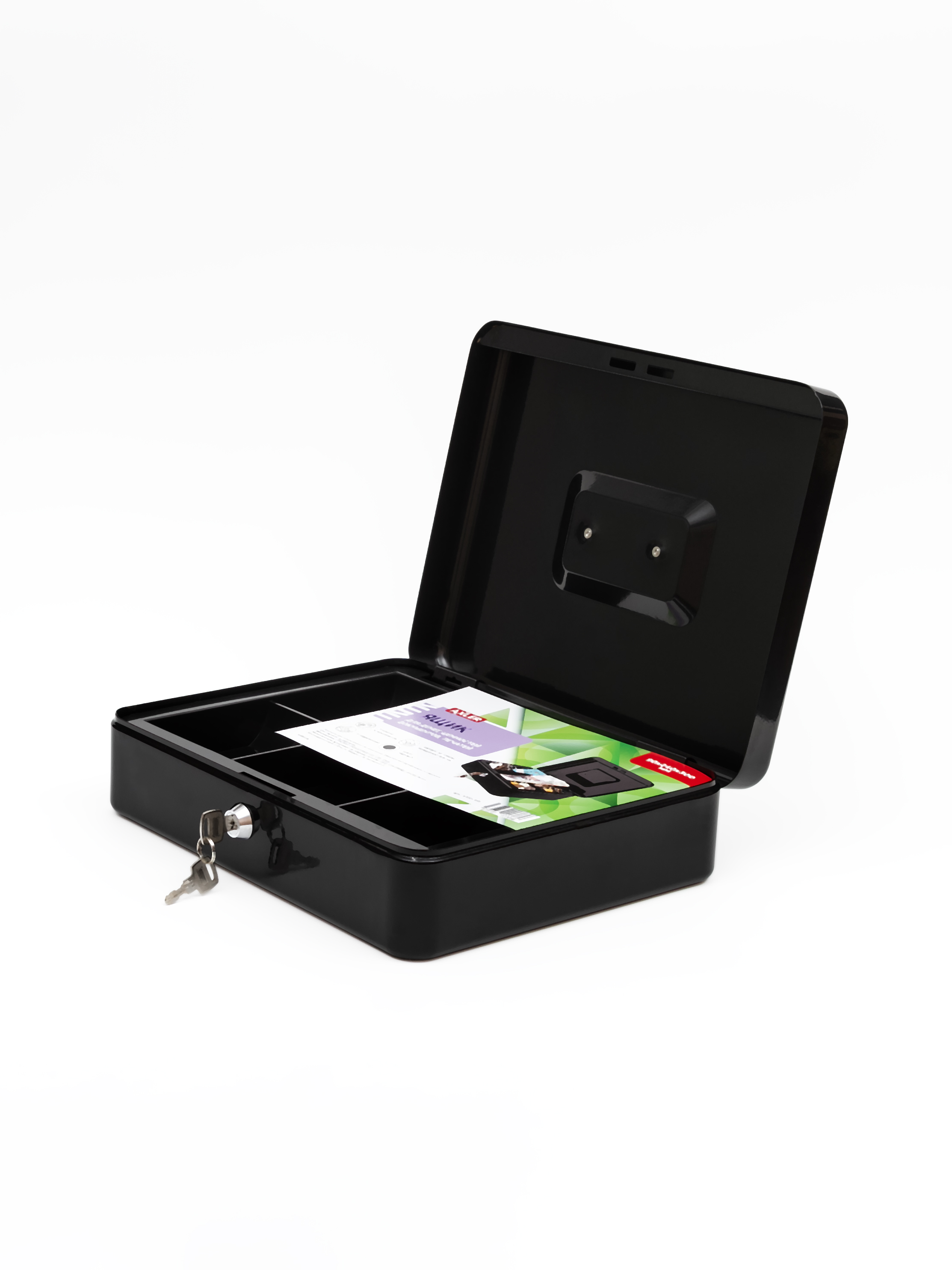 Денежный ящик AXLER металлический кэшбокс коробка с замком и ключом для хранения - фото 6