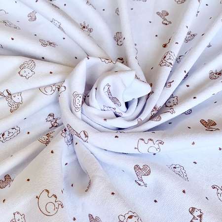 Пеленка Babyton Зоопарк трикотажная 1262