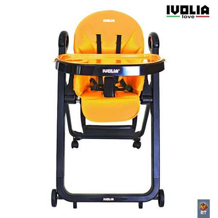 Стульчик для кормления Ivolia LOVE 02 4 колеса orange трансформер