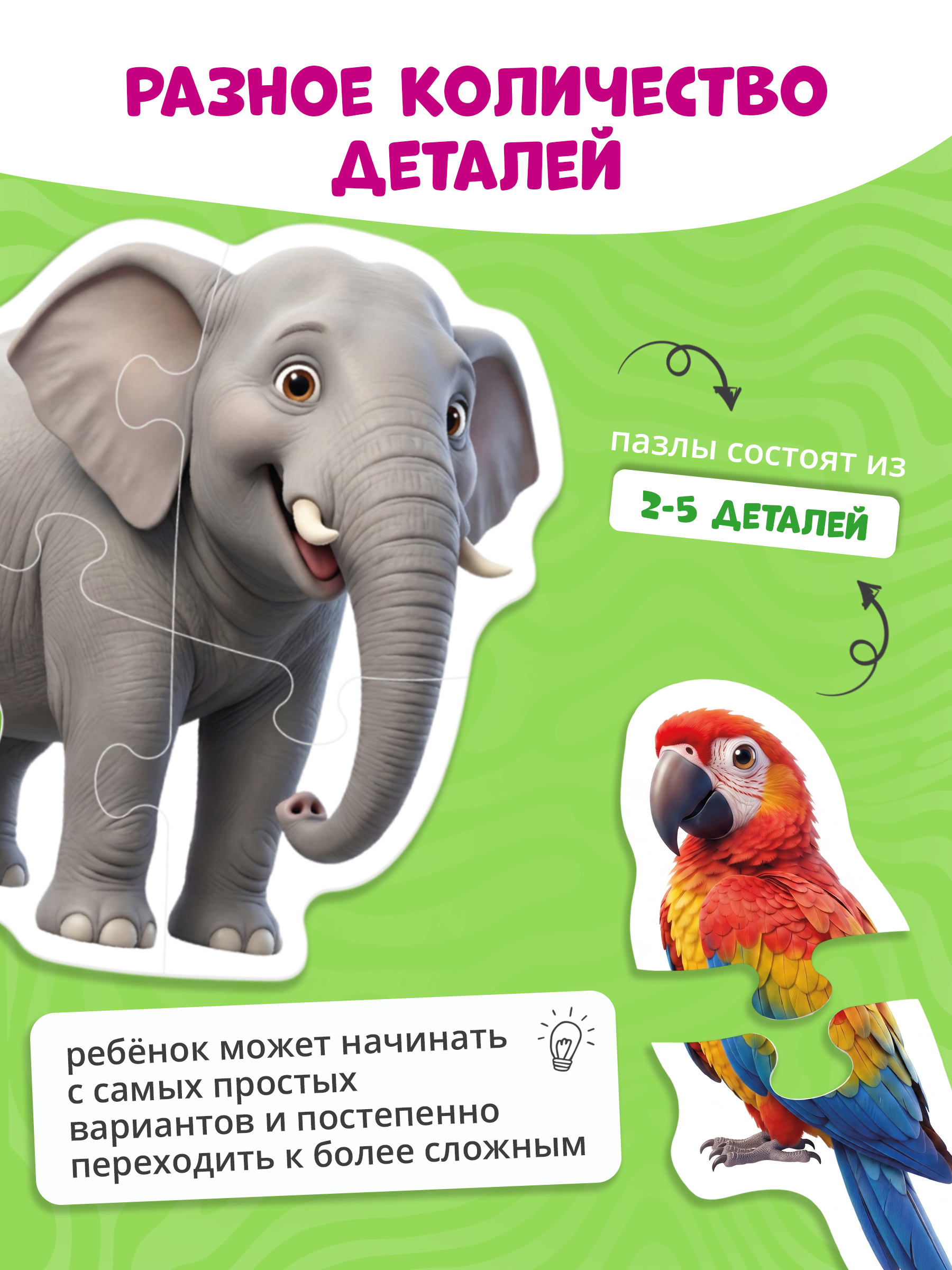 Пазл Tigitak Животные Африки - фото 4