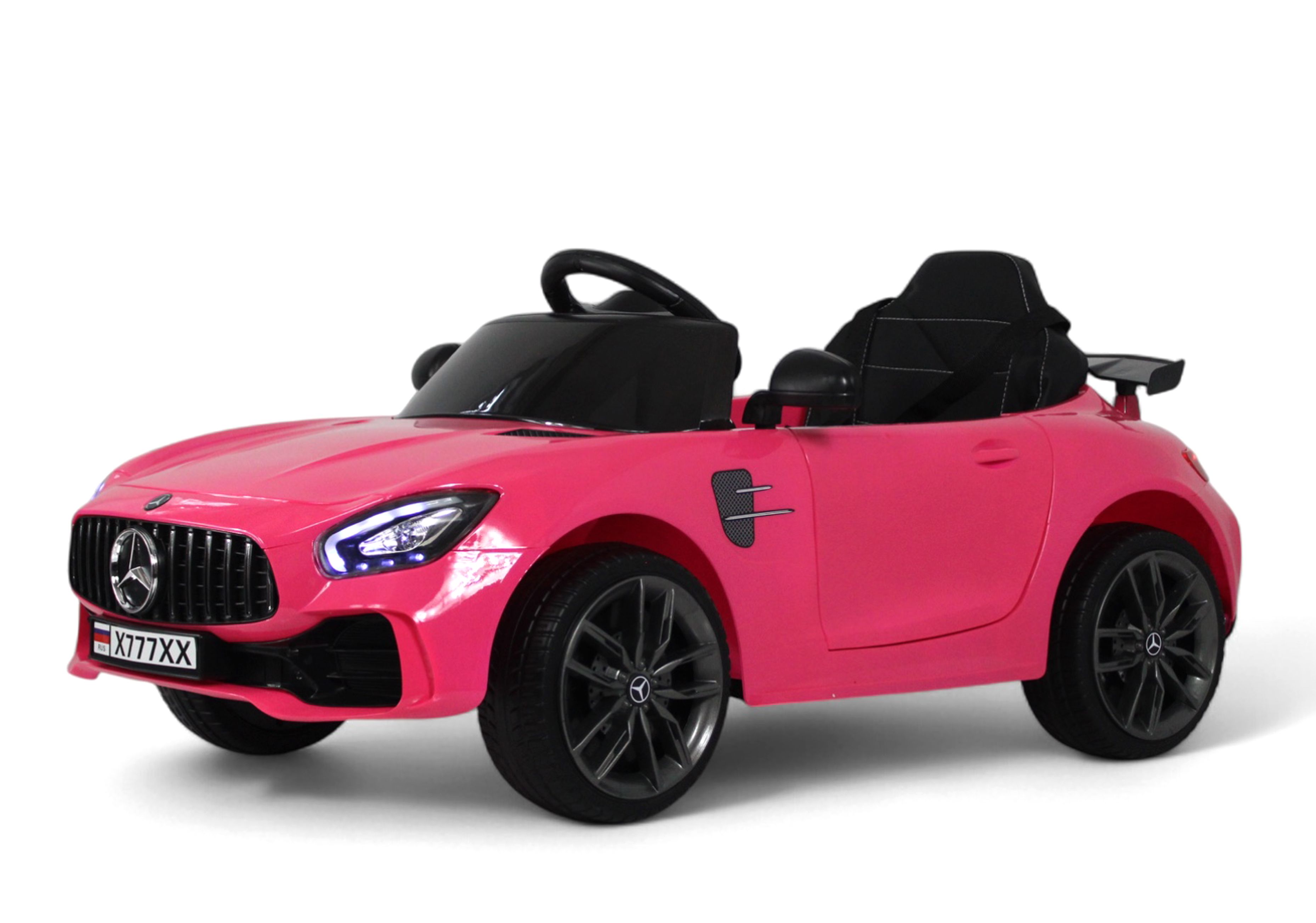 Электромобиль RIVERTOYS Mercedes X777XX-AMG-PINK-GLANEC С пультом ДУ - фото 1