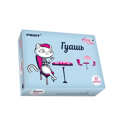 Краски гуашь Proff 12 цв. - фото 1