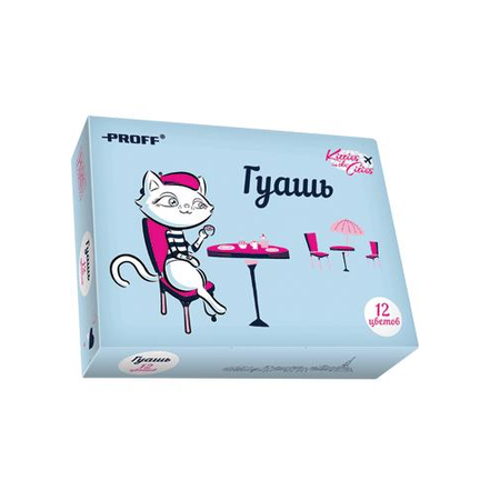 Краски гуашь Proff 12 цв.