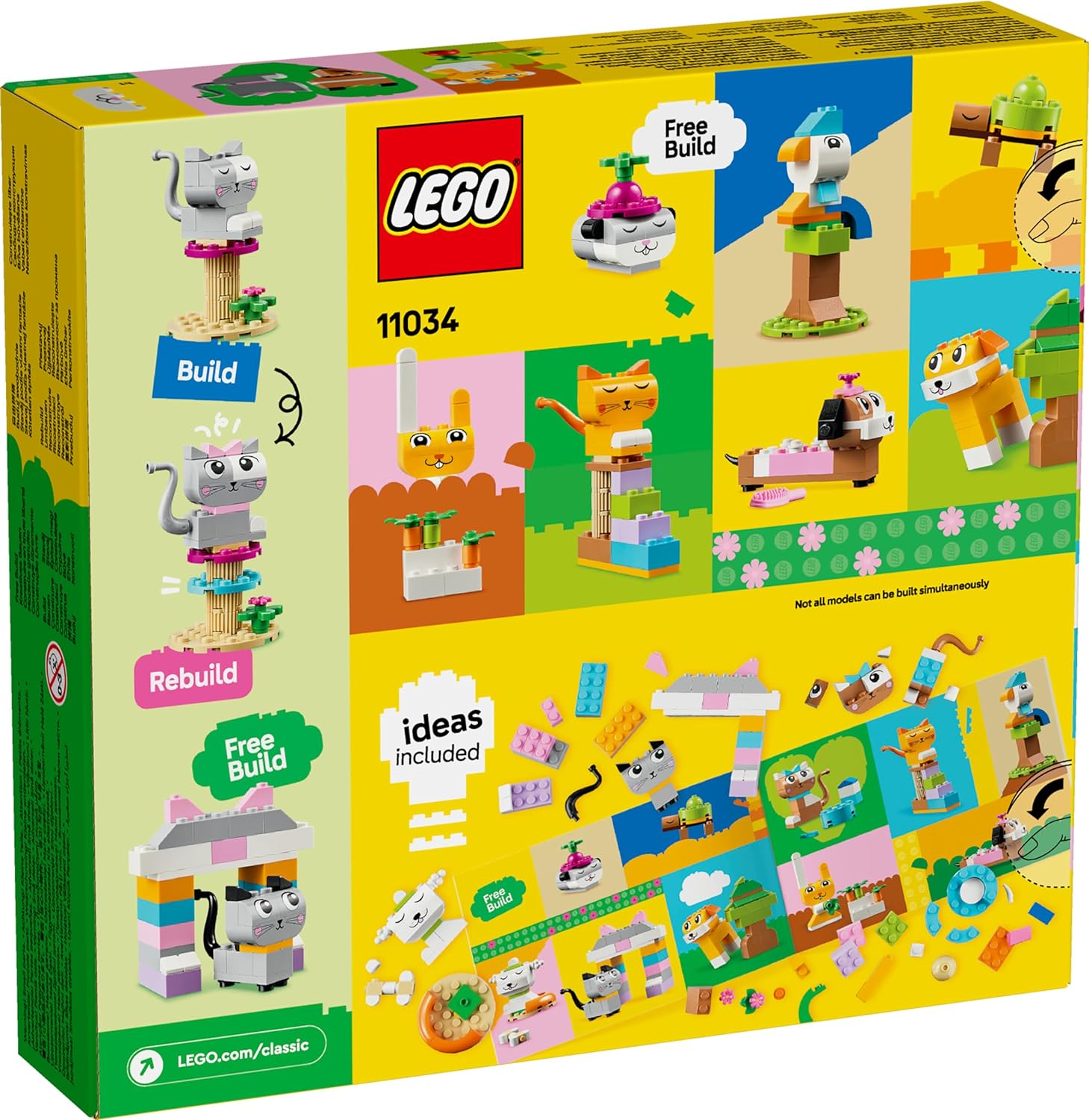 Конструктор LEGO Classic Креативные питомцы блочный - фото 4
