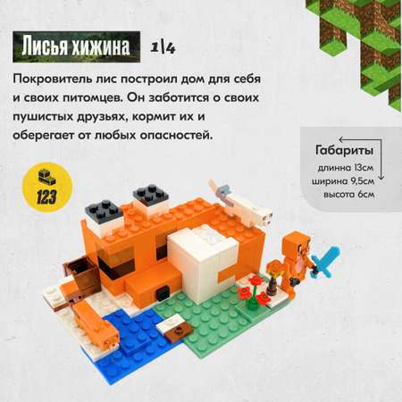 Конструктор LX Майнкрафт блочный