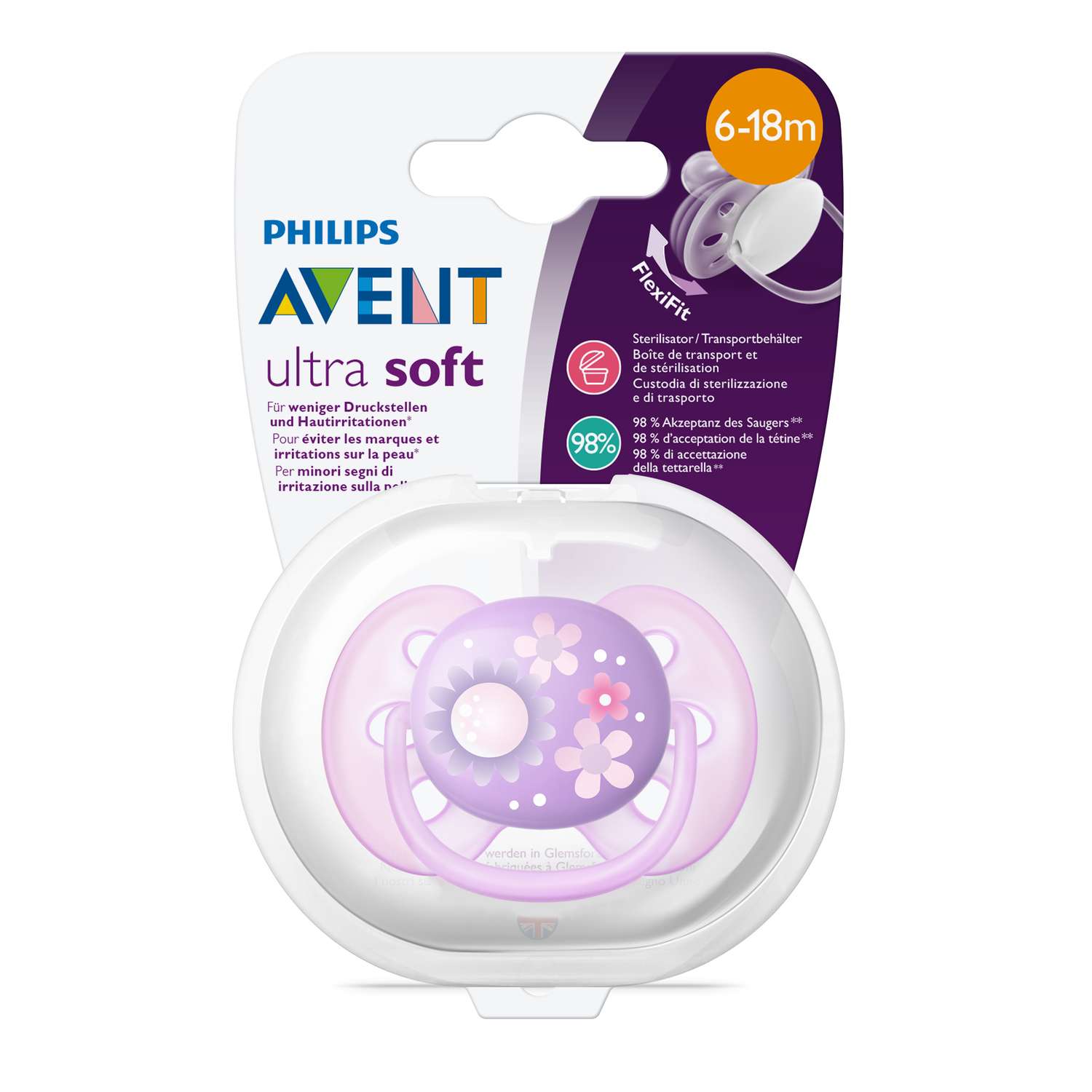 Пустышка Philips Avent ортодонтическая от 6 мес. - фото 2
