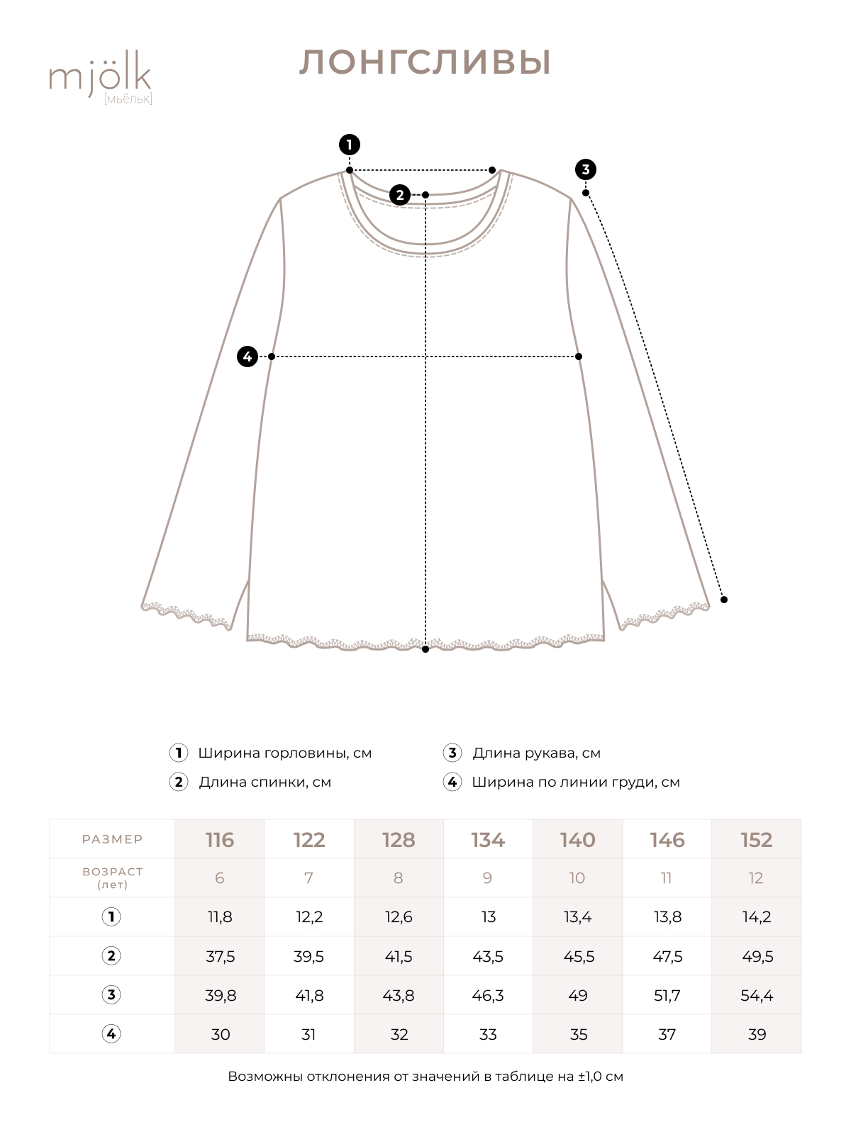 Лонгслив Mjolk 321164 - фото 4