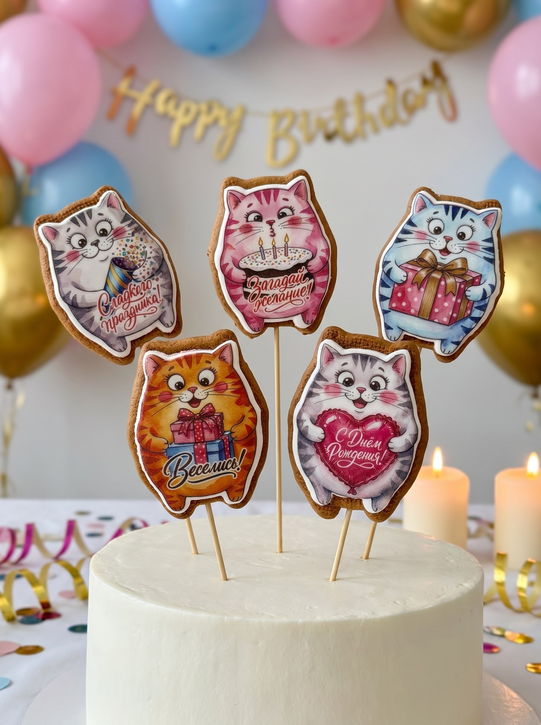 Имбирные пряники Art Sweets Украшение на торт - фото 1