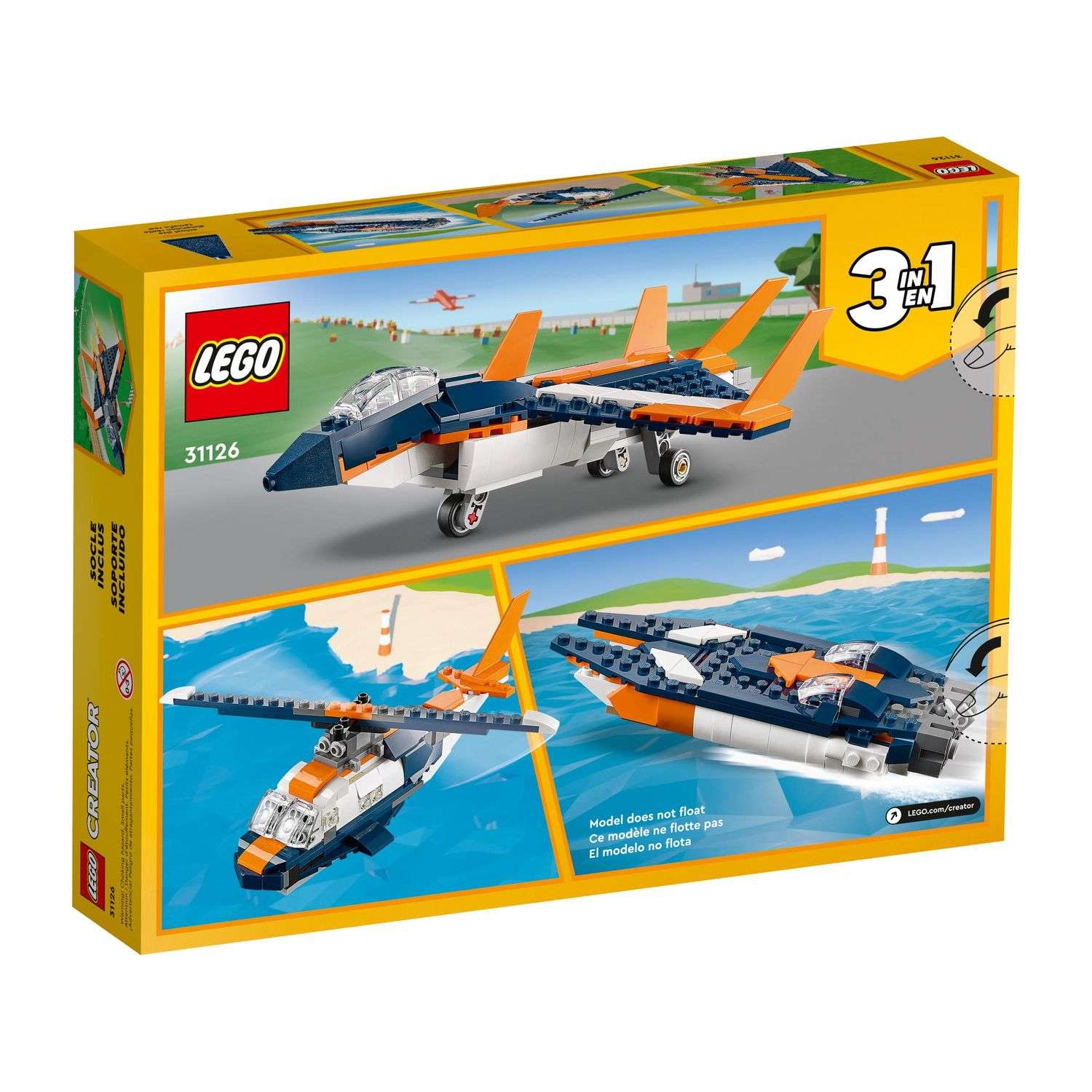 Конструктор LEGO Creator Сверхзвуковой самолёт 215 дет. - фото 9