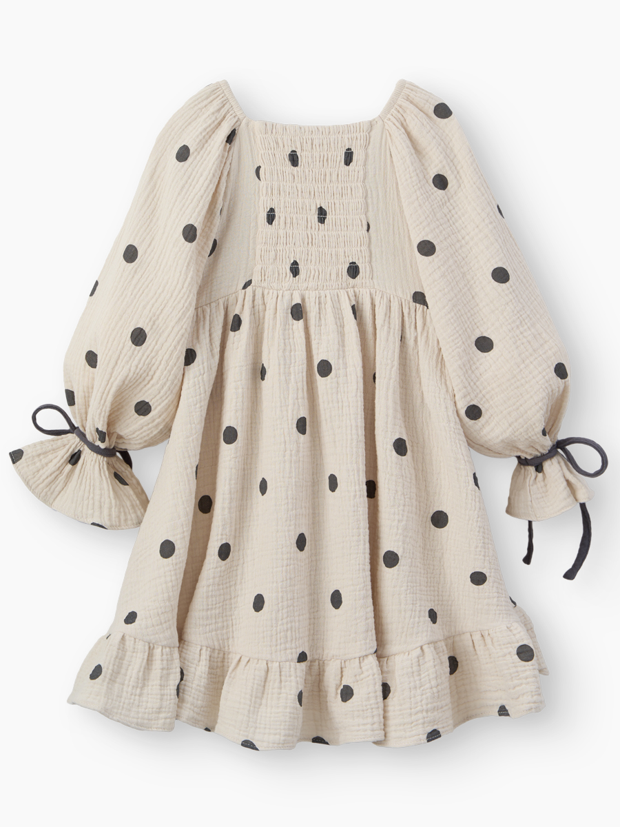 Платье Happy Baby 88273-1_beige-with-dots - фото 17
