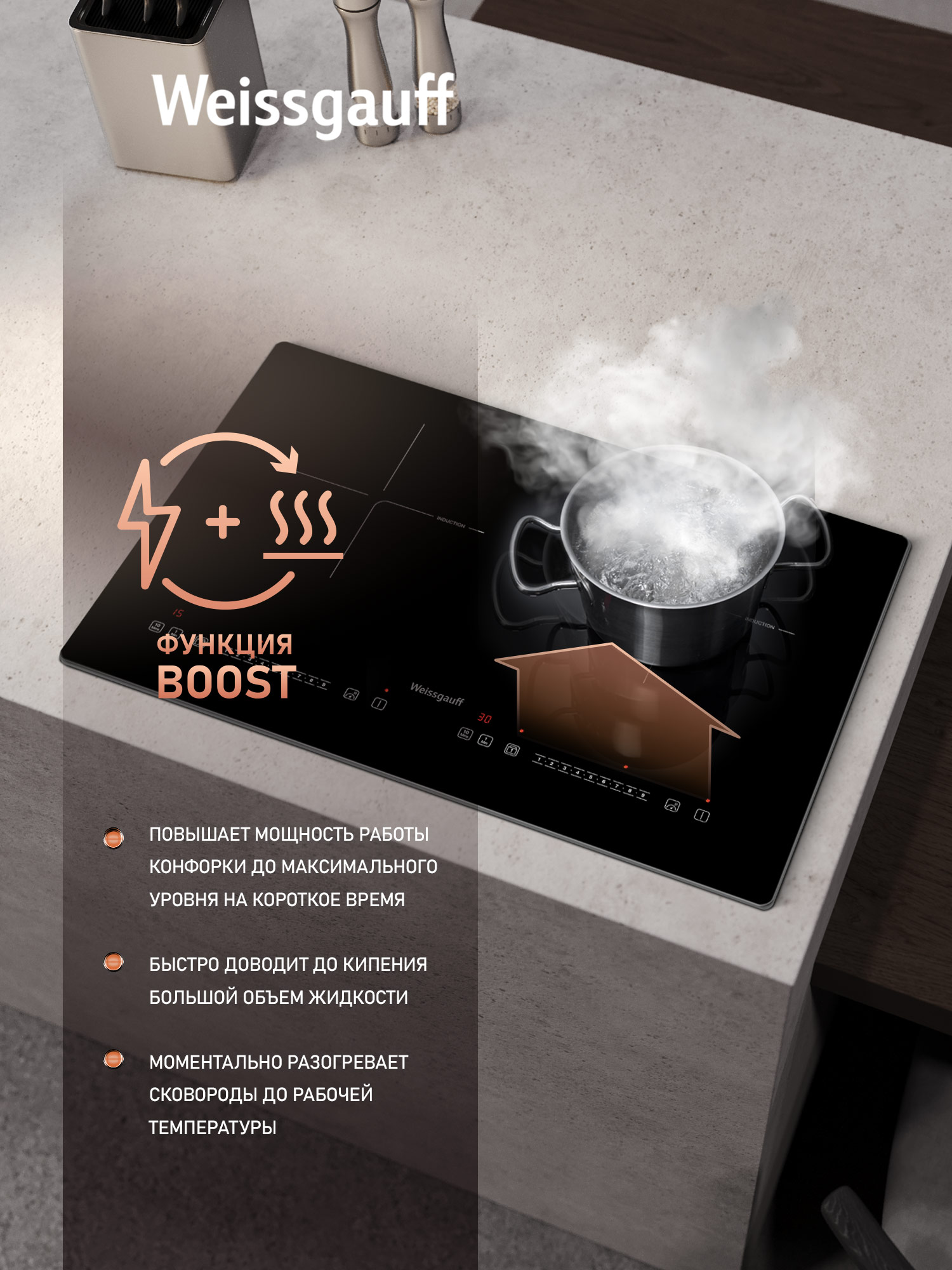 Варочная панель WEISSGAUFF 437532 - фото 4