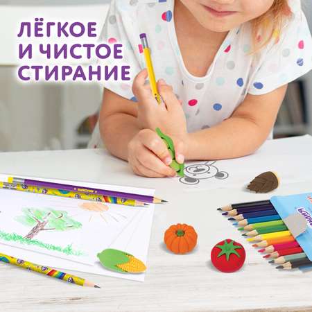 Ластик Юнландия Огород 5 шт.