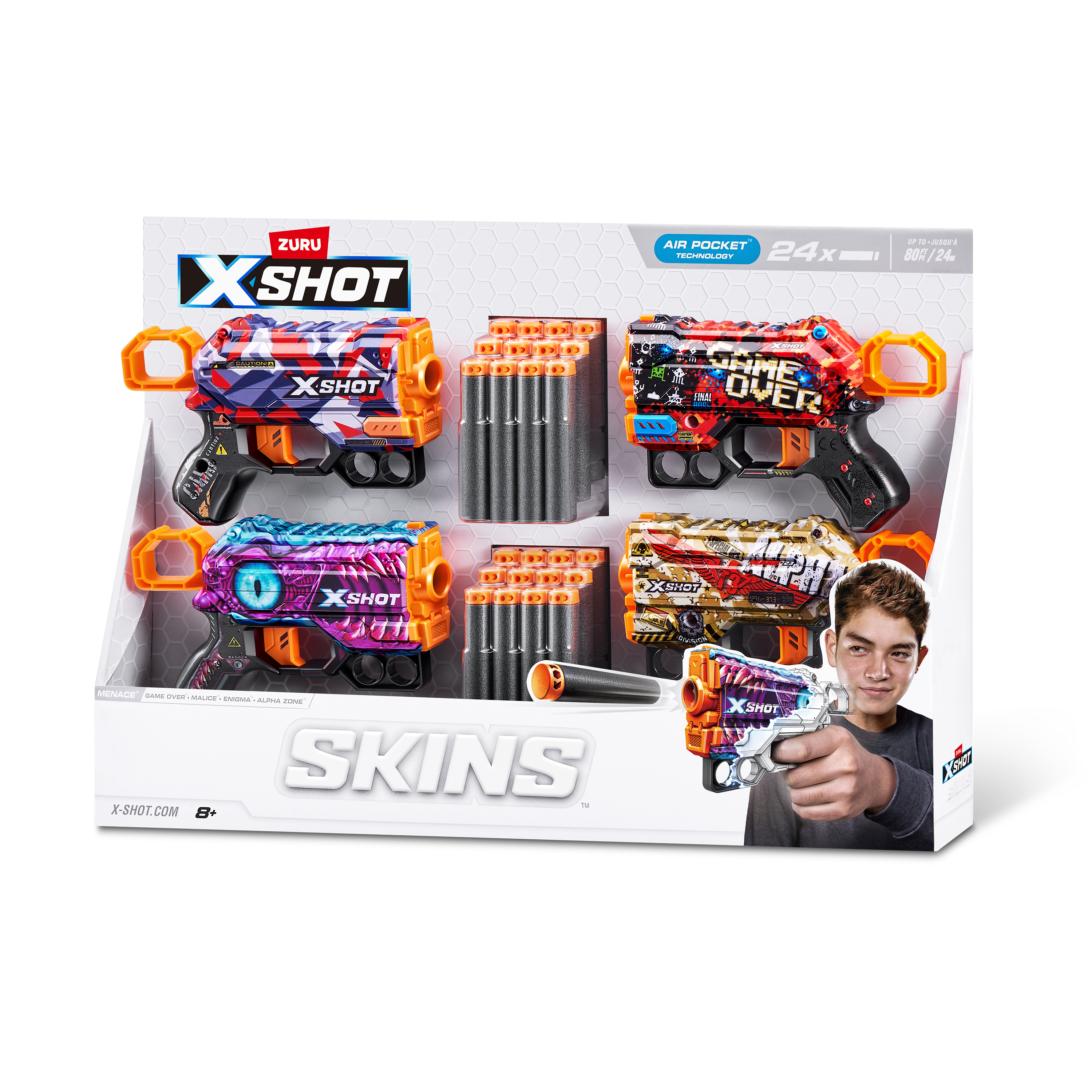Бластер Zuru XSHOT  Skins Менейс - фото 8