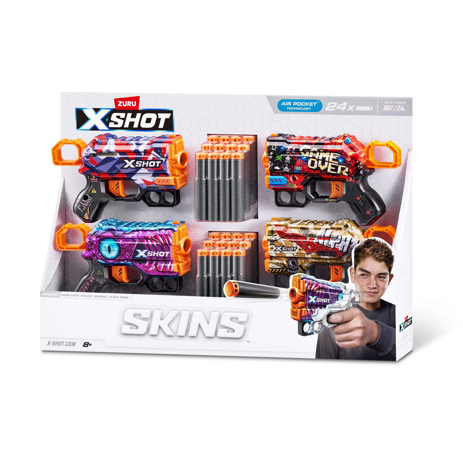 Бластер Zuru XSHOT  Skins Менейс - фото 8