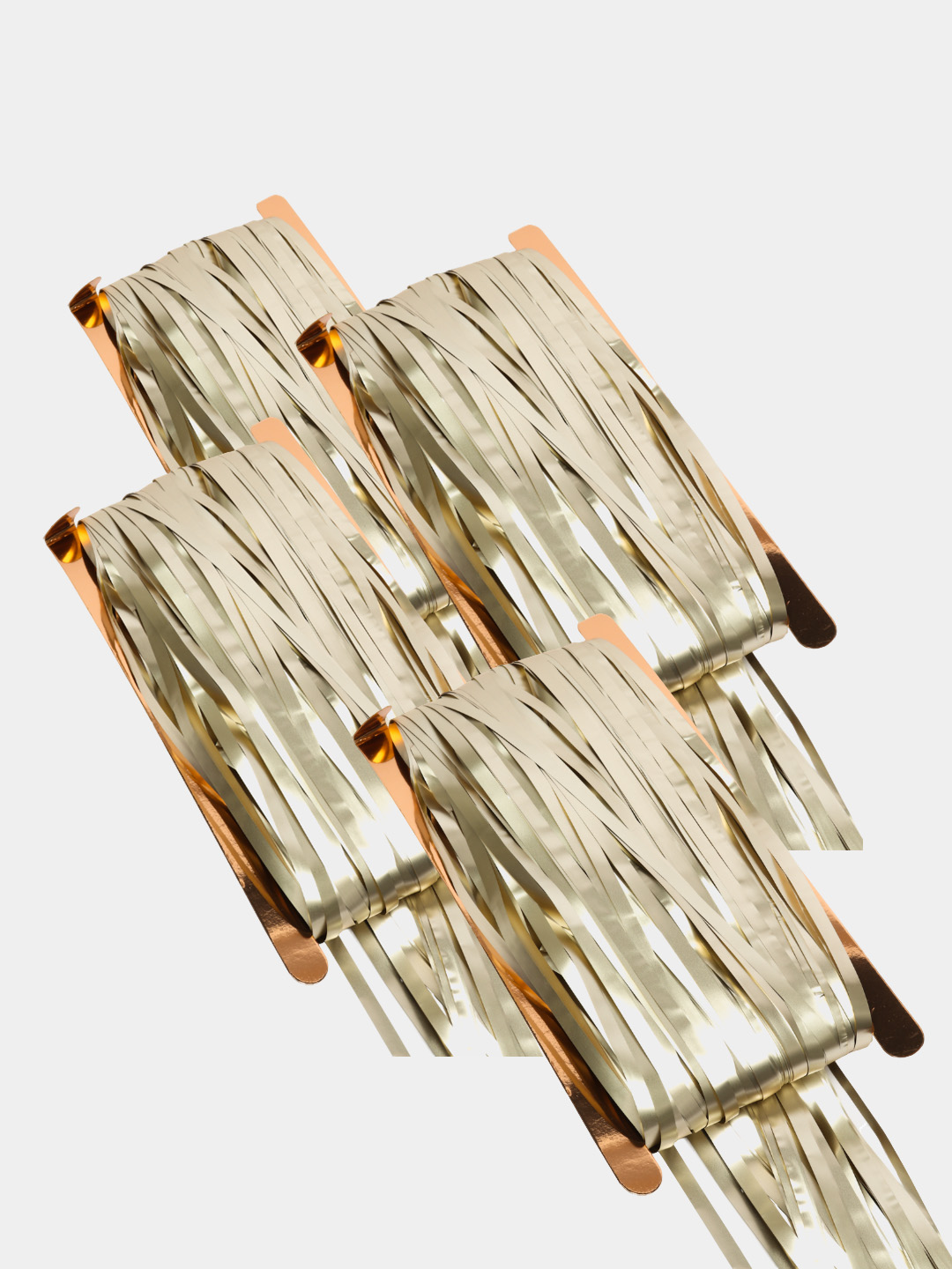 Дождик для фотозоны ZHIYU MENG матовый золотой 2х1м 4 штуки - фото 1