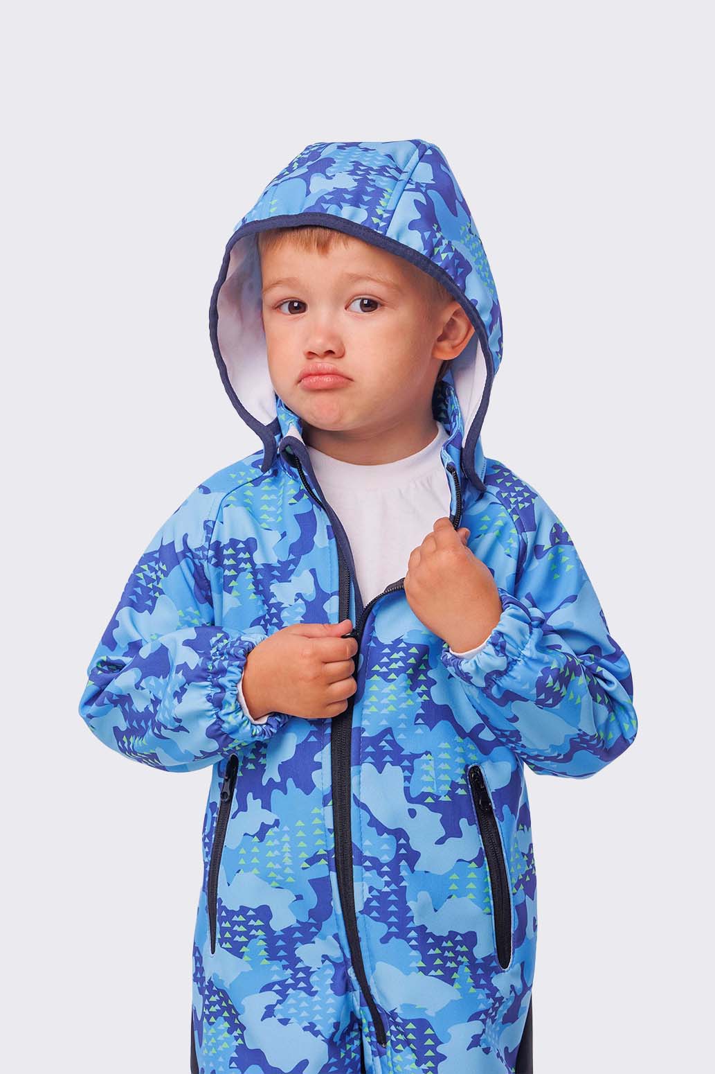 Комбинезон UKI KIDS 1spr24-056син - фото 4