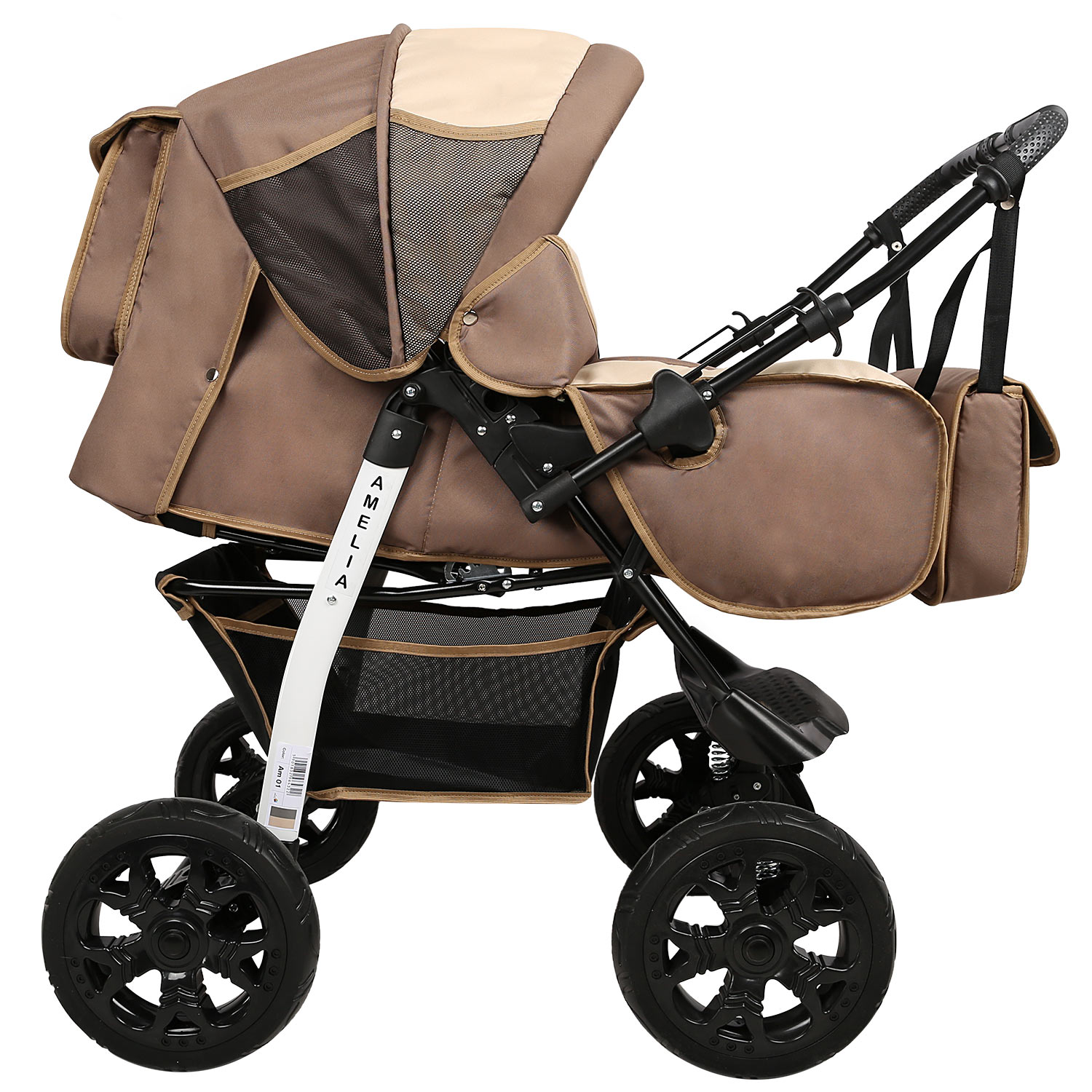 Коляска трансформер alis Amelia бежевый - фото 5