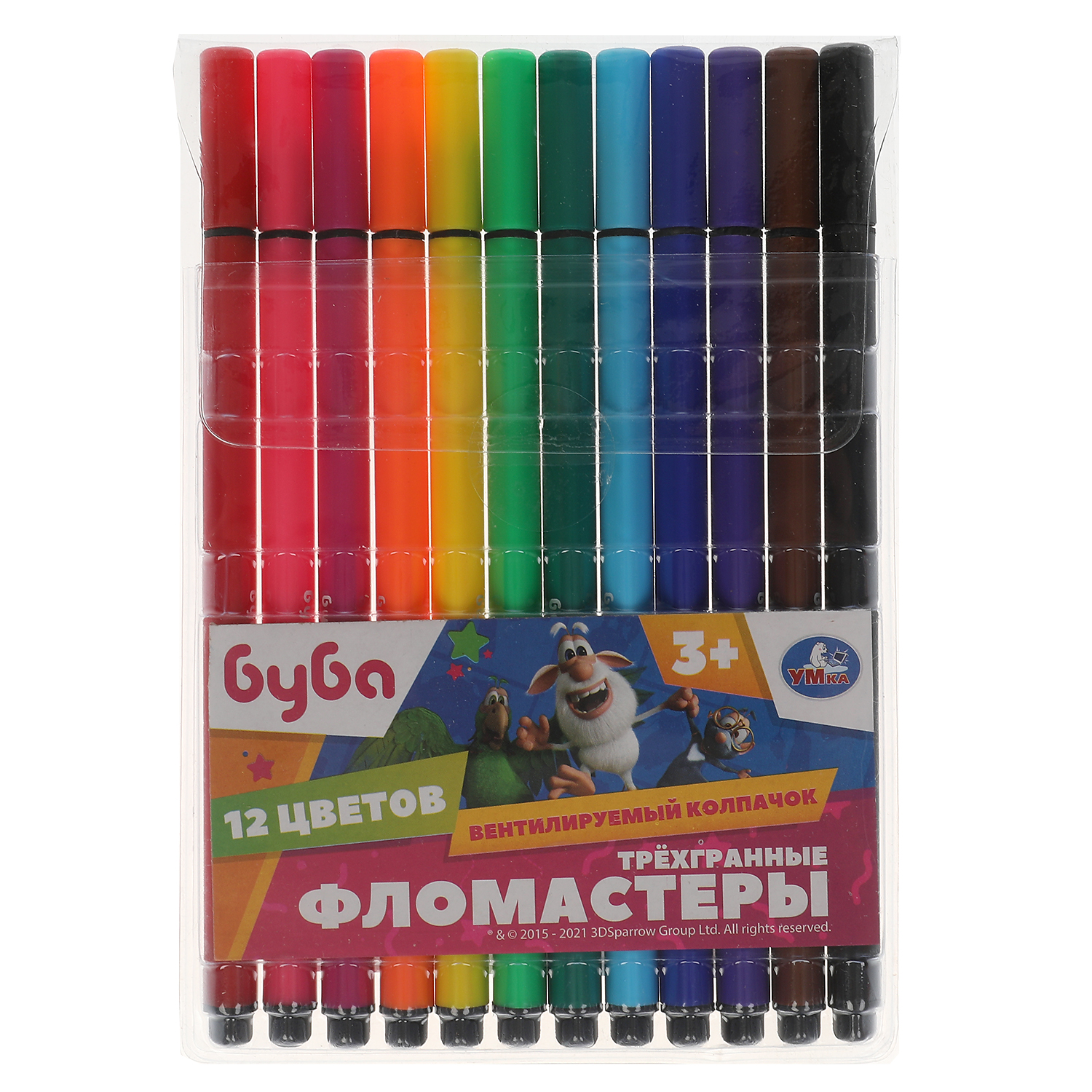 Фломастеры УМка 12 цв. - фото 1