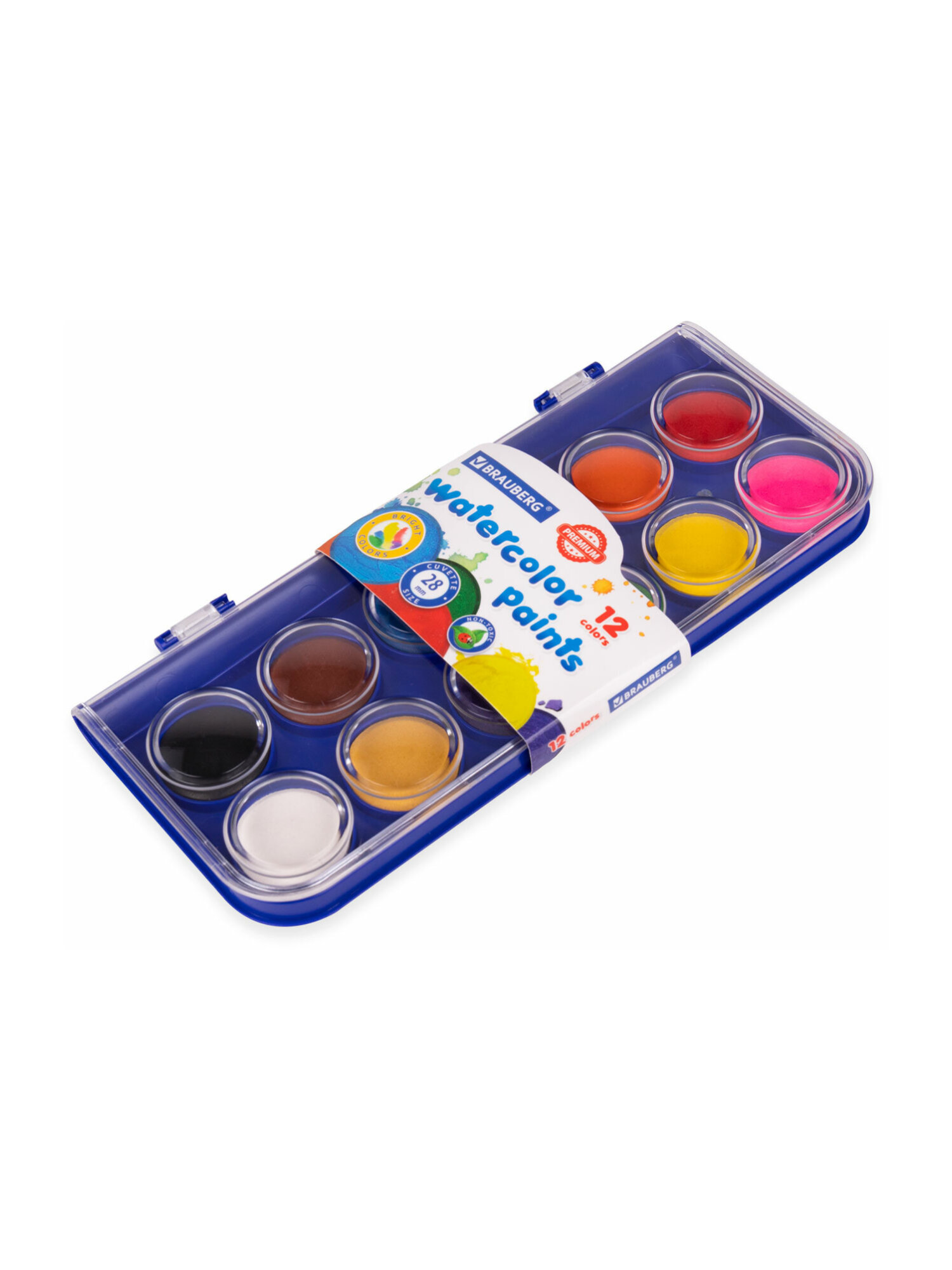 Краски акварель Brauberg 12 цв. - фото 8