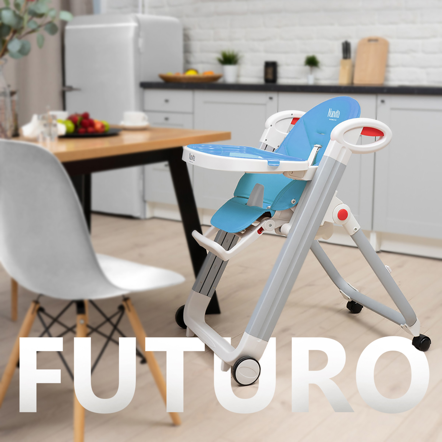 Стульчик для кормления Nuovita Futuro Bianco классический - фото 7