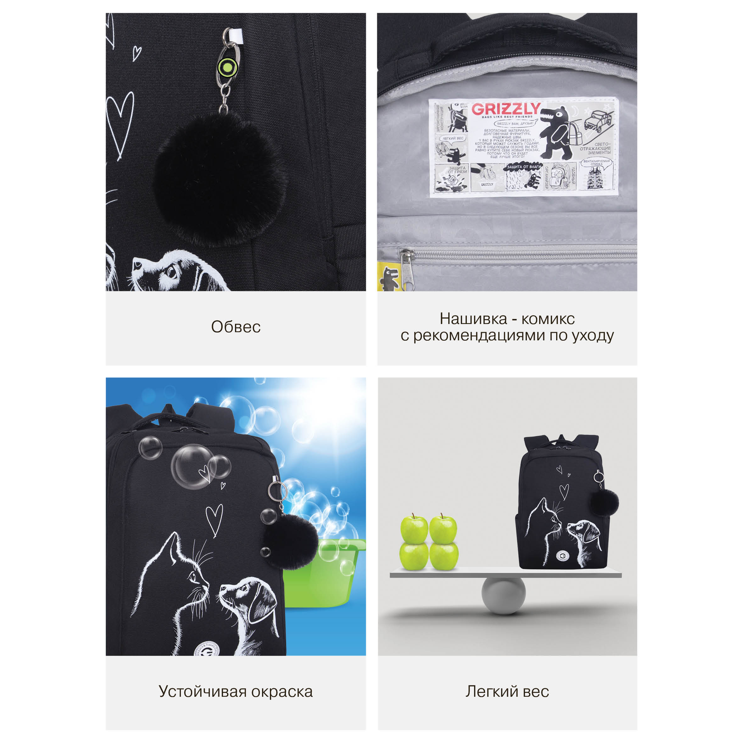 Рюкзак Grizzly для девочки - фото 14