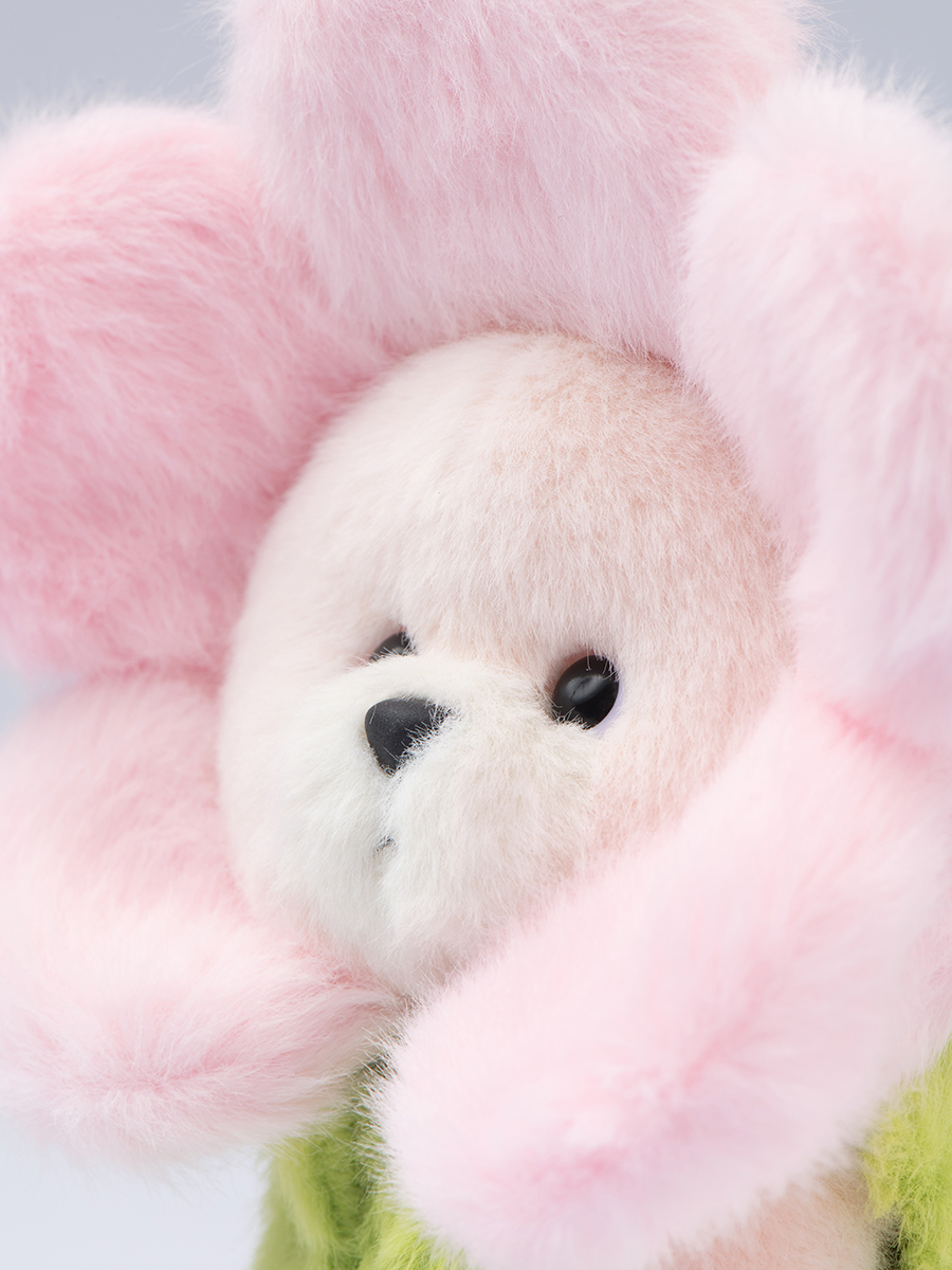 Мягкая игрушка TeddyTales Медведь костюм Цветка брелок - фото 3
