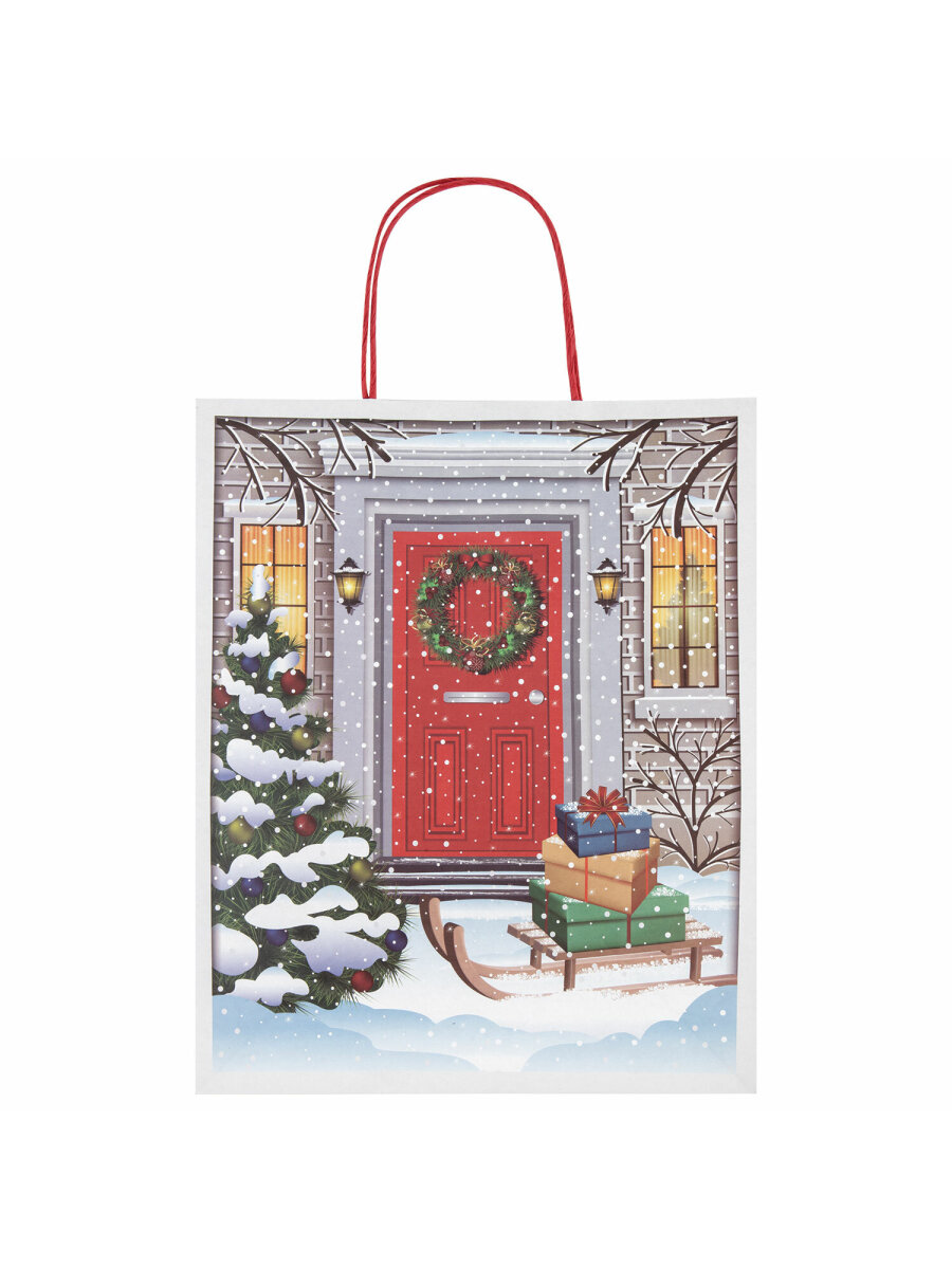 Пакет новогодний подарочный Золотая сказка набор 10 штуки Сочельник - фото 4