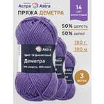 Пряжа полушерстяная Astra Premium 100г 100м 3шт