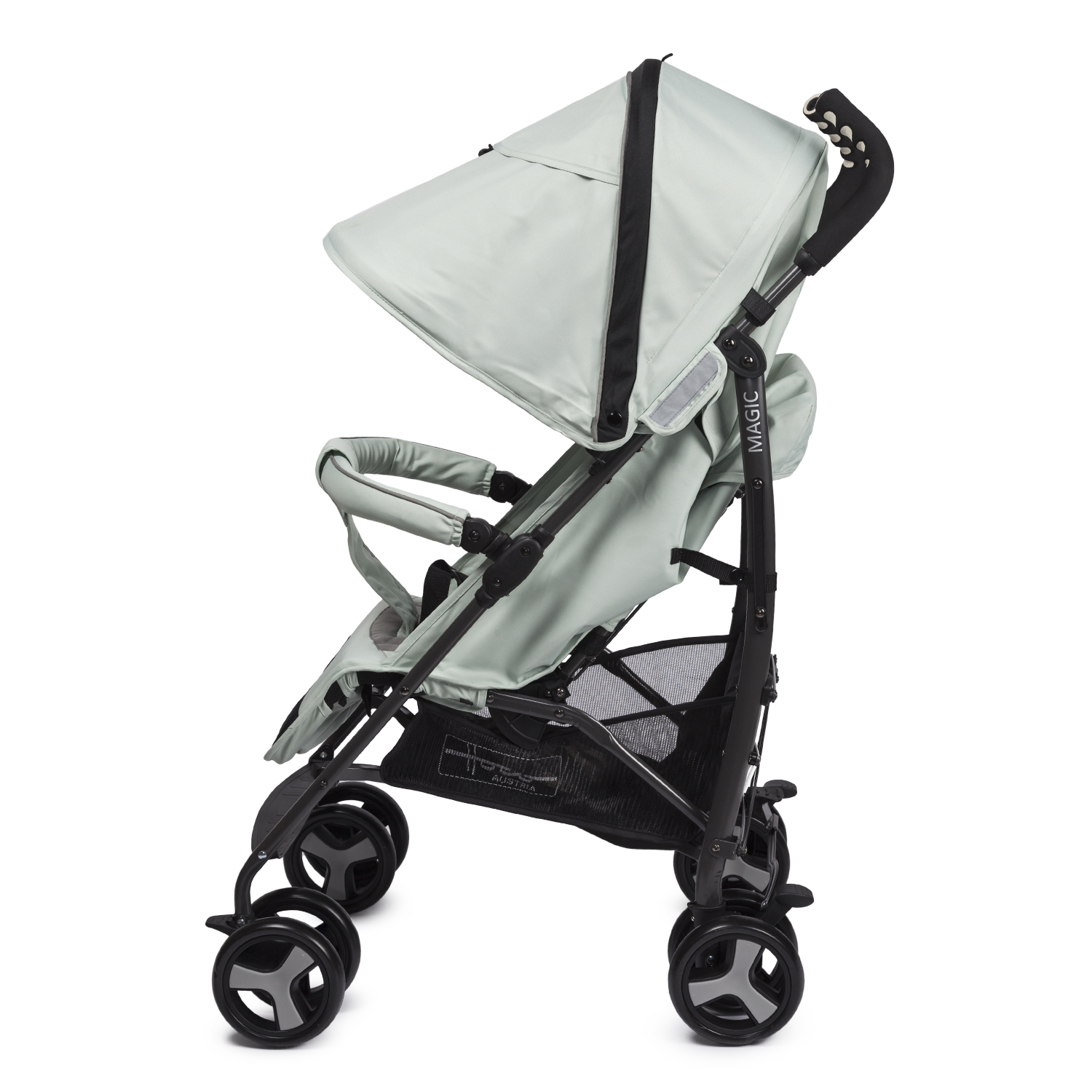 Коляска прогулочная hoco Magic Green lilly серый - фото 6