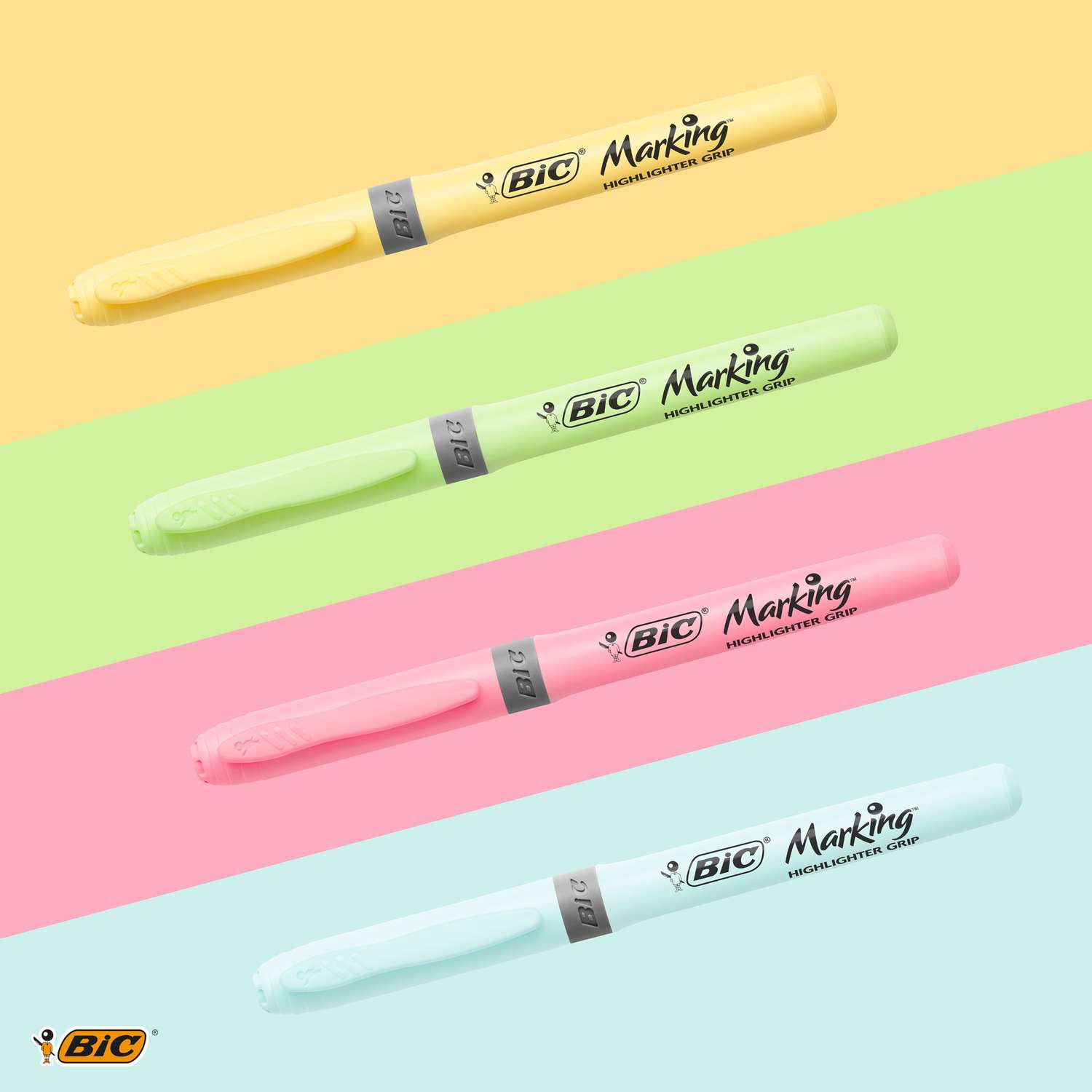 Текстовыделители BIC 4 цв. - фото 4