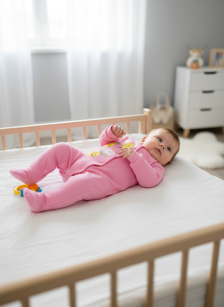 Изображение товара Комбинезон Утенок для девочки нательный на кнопках 56