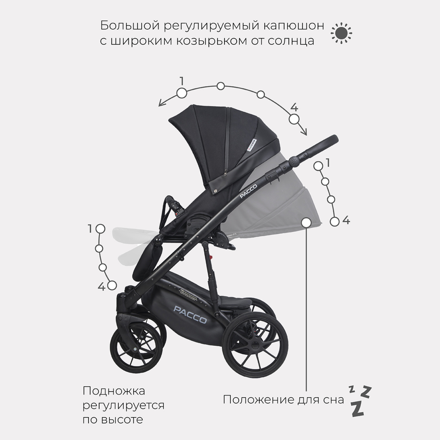 Коляска 2в1 Riko Basic Pacco - фото 6