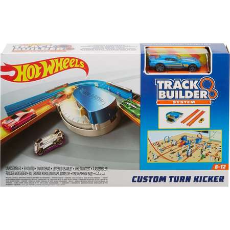 Дополнительная секция Hot Wheels Крутой поворот-ускоритель с пусковой установкой