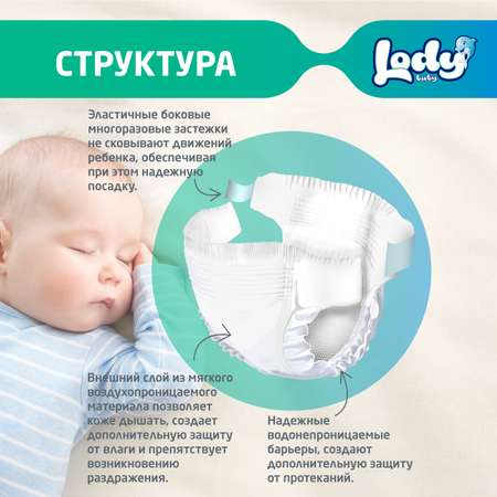 Подгузники LODY BABY 5 46 шт.