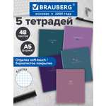 Общая тетрадь Brauberg клетка 48 лист. 5 шт.