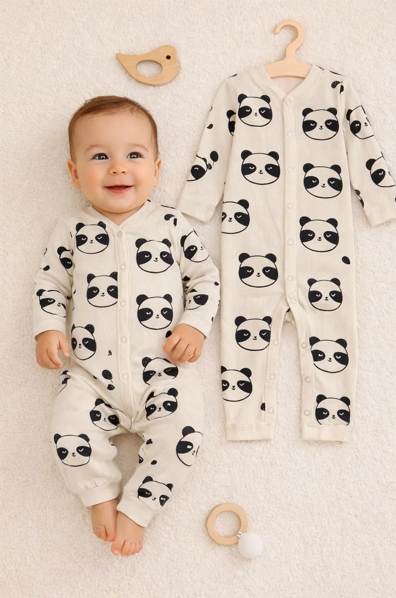 Комбинезон Mark Formelle (Марк Формэль) 14012/панды на молочном - фото 1