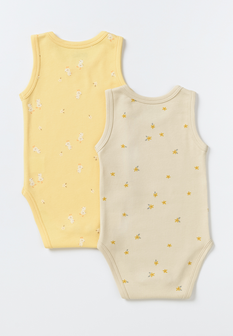 Боди 2 шт artie S25B14BM2-1503D/Желтый-бежевый - фото 2