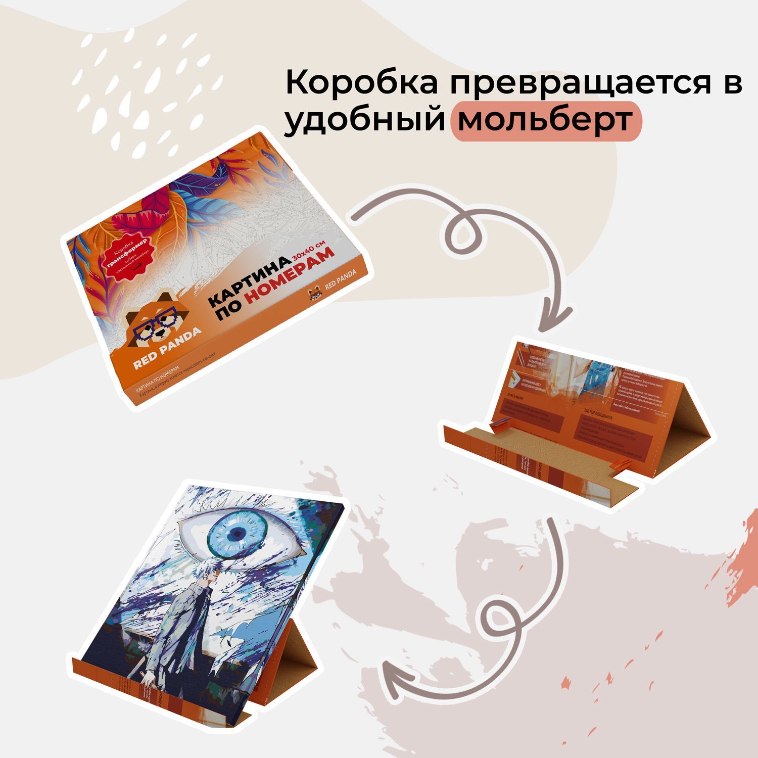 Картина по номерам Red Panda Магическая Битва Глаз - фото 7