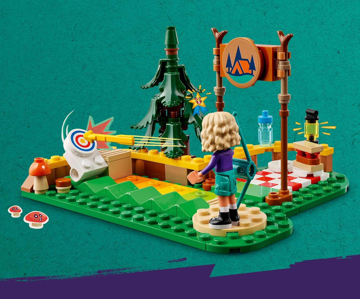 Конструктор LEGO Friends Лагерь Стрельба из лука 157 дет. - фото 9