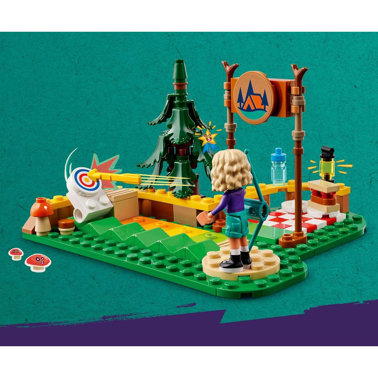 Конструктор LEGO Friends Лагерь Стрельба из лука 157 дет. - фото 9