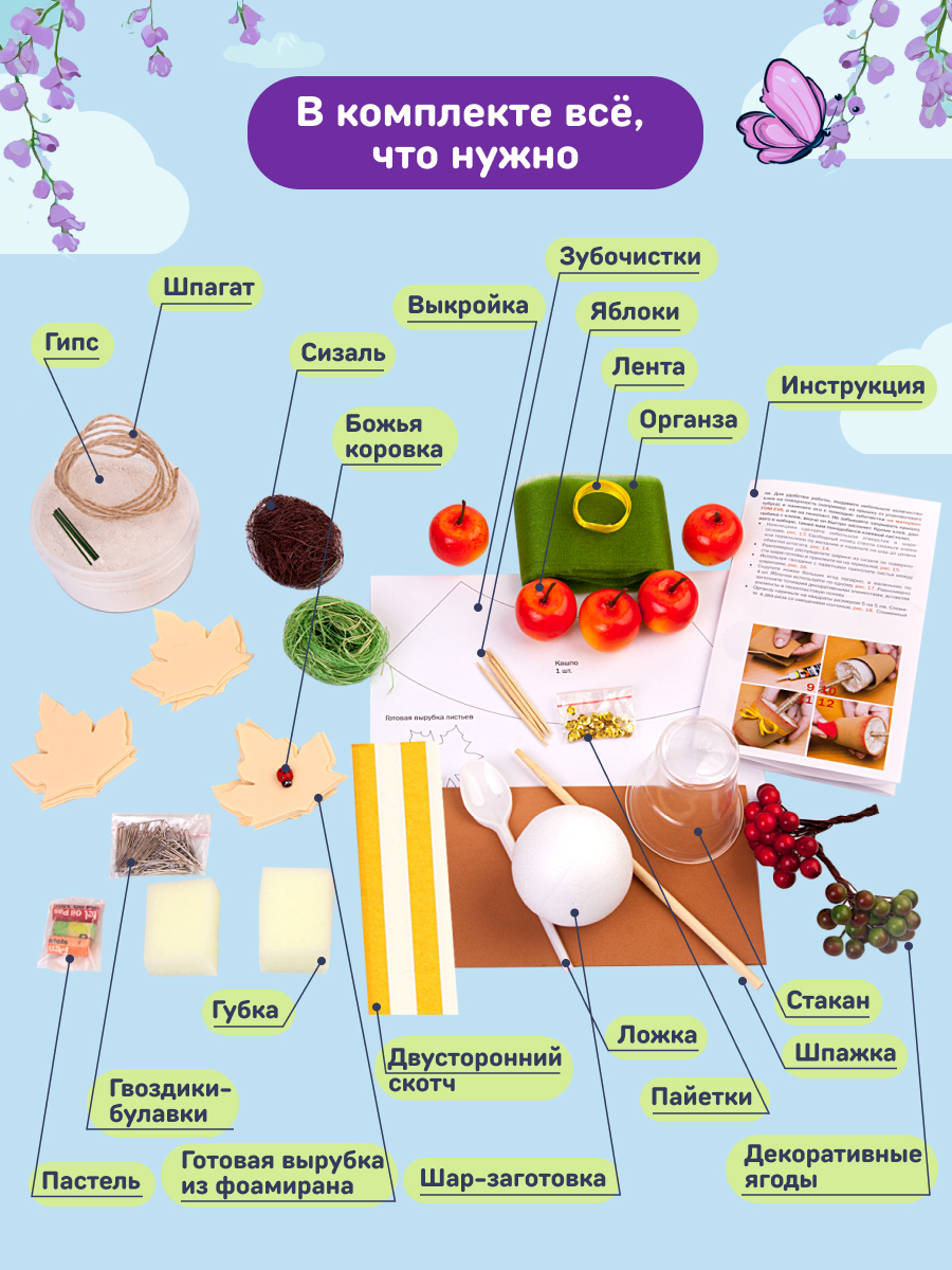 Набор для творчества Волшебная мастерская валяние Осенний - фото 5