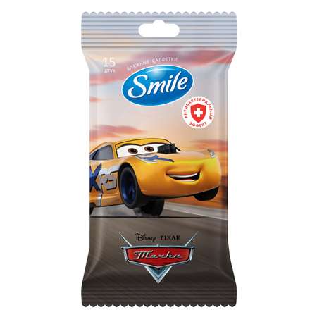 Влажные салфетки Smile антибактериальные 15 шт.