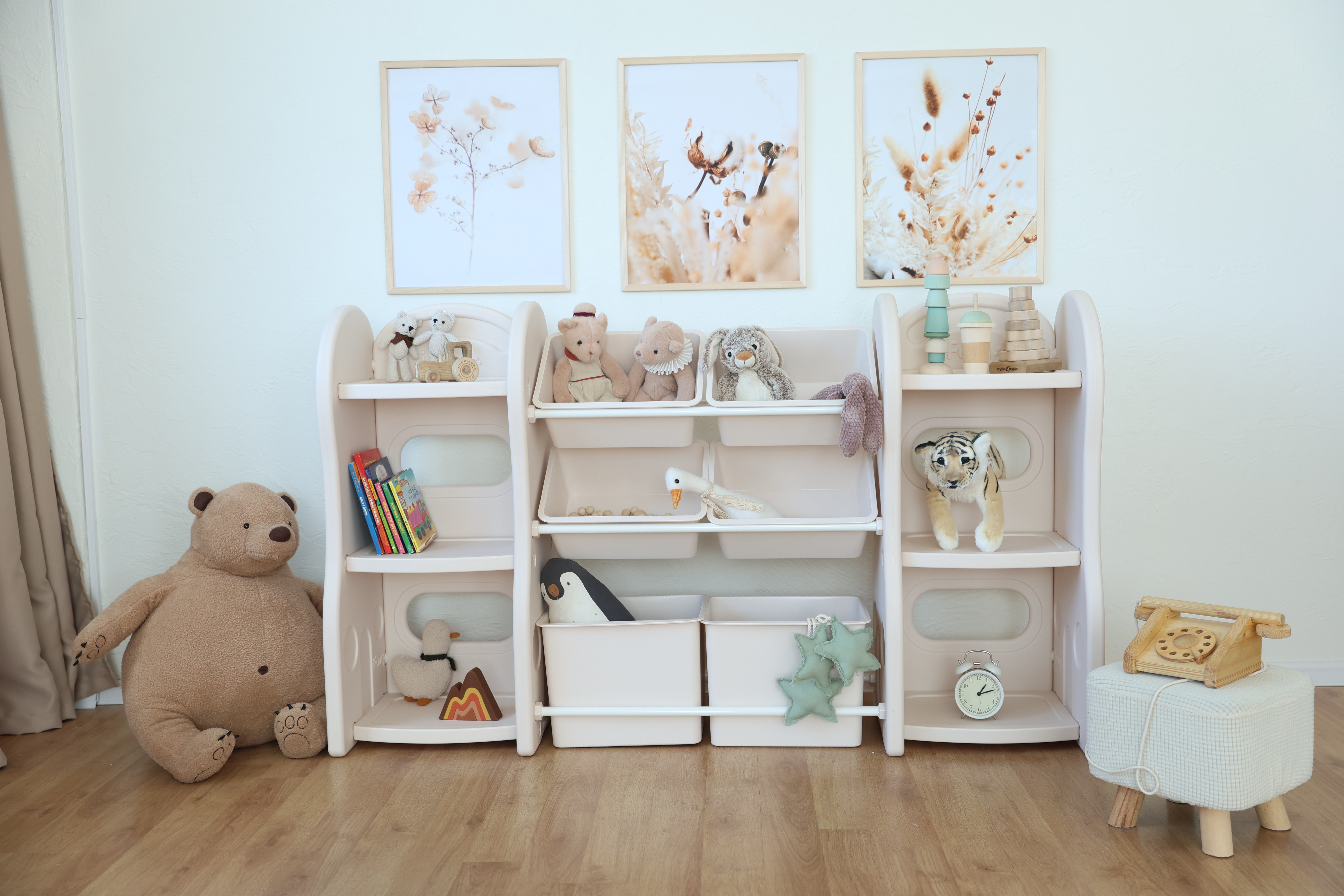 Стеллаж для игрушек и книг Ifam Organizer-4 бежевый - фото 10