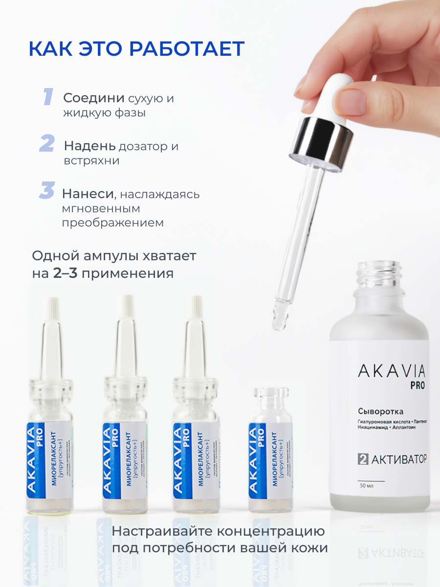 Сыворотка АКАВИЯ PRO Разглаживающая - фото 9