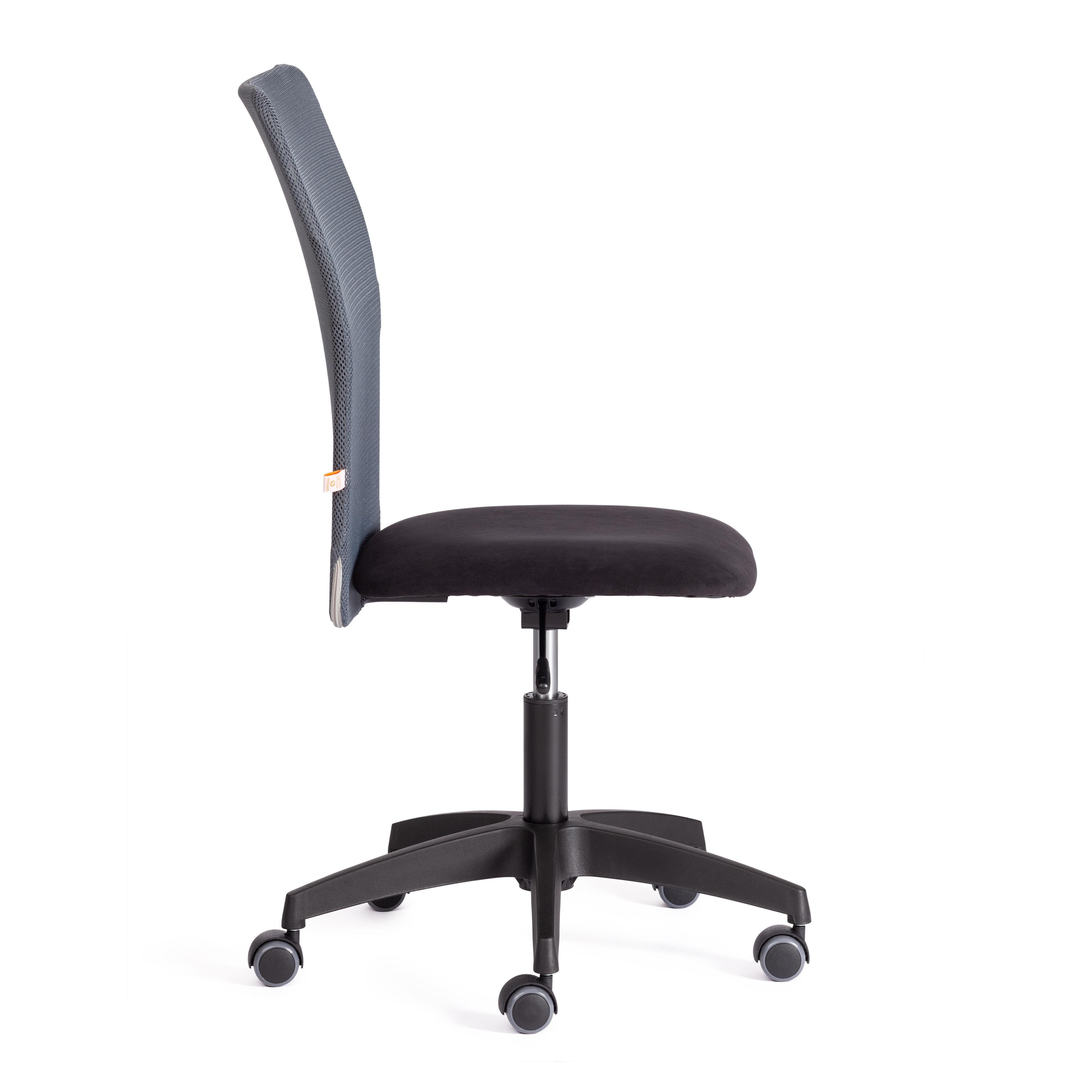 Компьютерное кресло TETCHAIR Старт флок ткань черный серый - фото 3