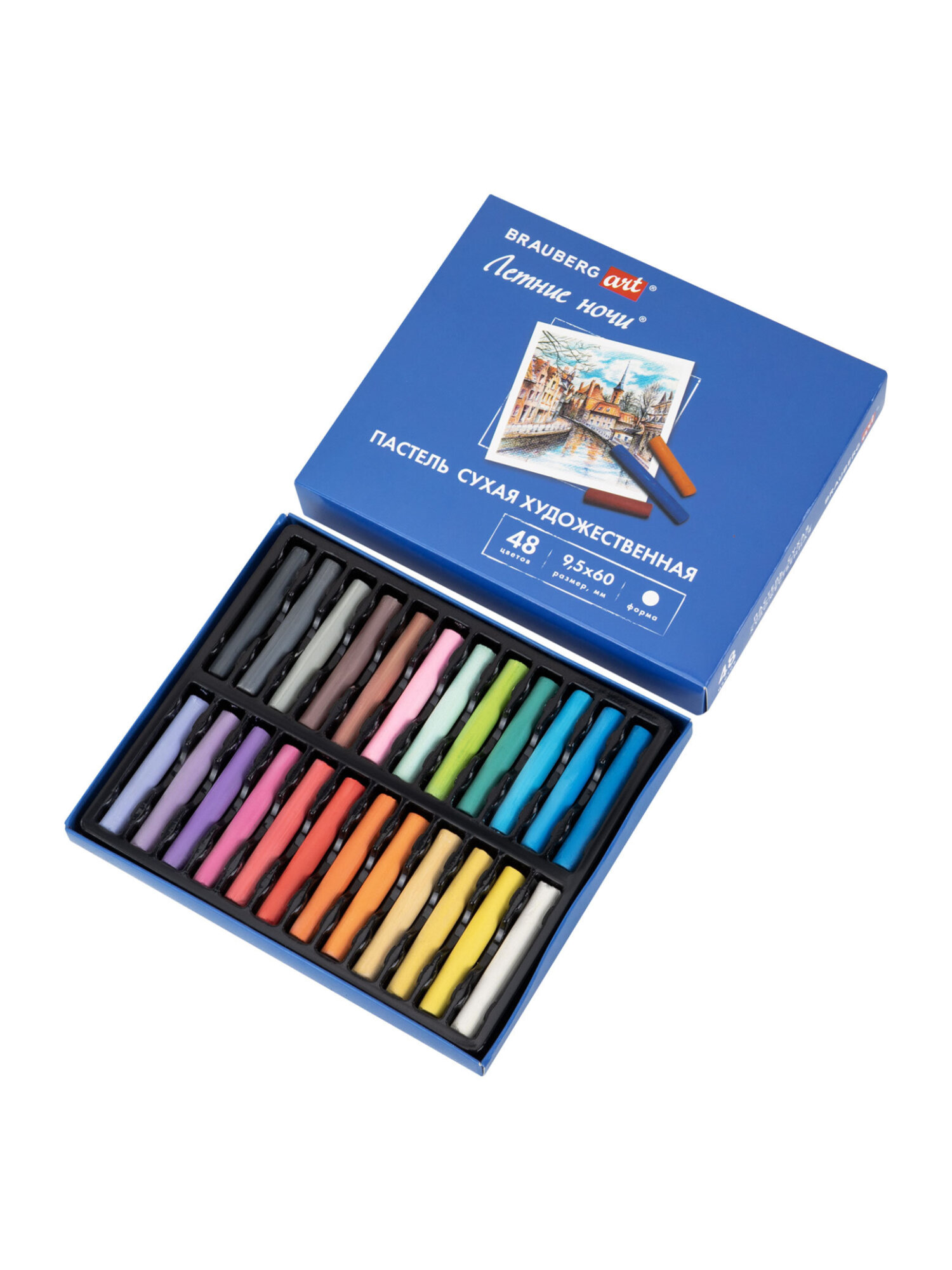 Пастель сухая Brauberg 48 шт. - фото 2