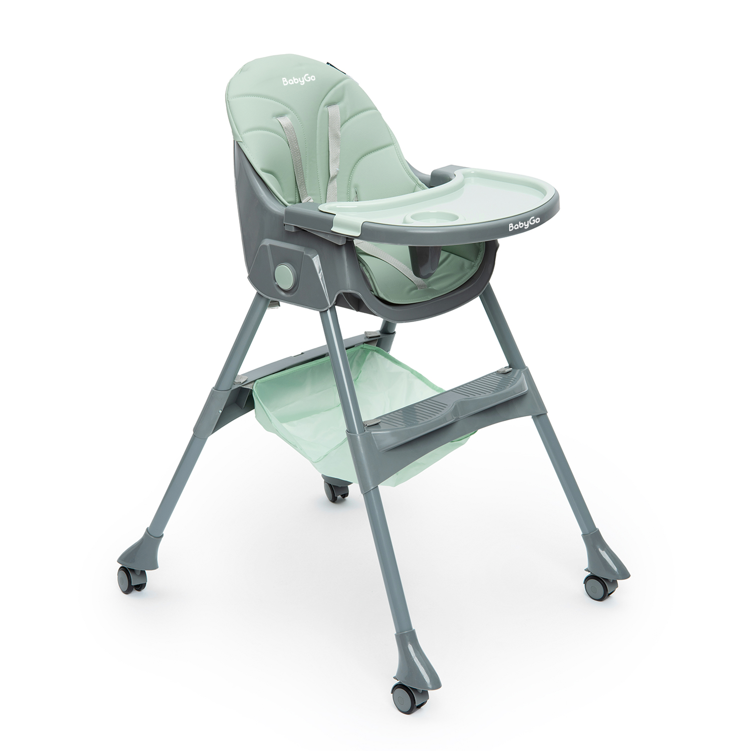 Стульчик для кормления BabyGo Bueno New зеленый - фото 1